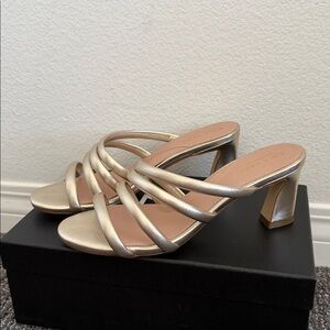 Cole Haan Gold Sandals